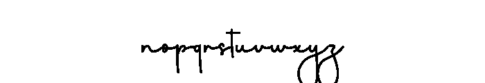 Brilliant Ballpoint Font LOWERCASE