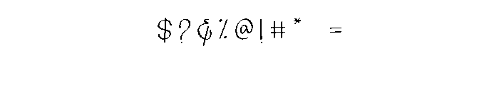 Brilliant Calligrap Font OTHER CHARS