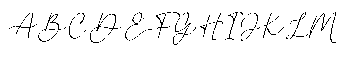 Brilliant Calligrap Font UPPERCASE