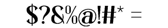 Brilliant Solution Regular Font OTHER CHARS