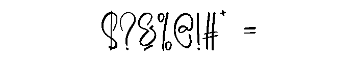 Brilliant Wedding Font OTHER CHARS