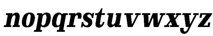 Brimonta Black Condensed Slant Font LOWERCASE