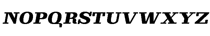Brimonta Black Expanded Slant Font UPPERCASE