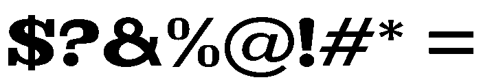 Brimonta Black Expanded Font OTHER CHARS