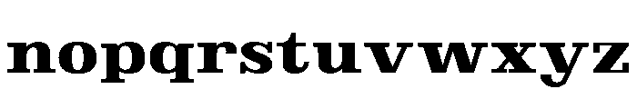 Brimonta Black Expanded Font LOWERCASE