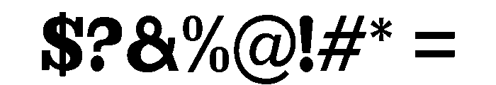 Brimonta Black Semi Condensed Font OTHER CHARS