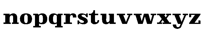 Brimonta Black Semi Expanded Font LOWERCASE