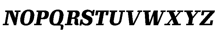 Brimonta Black SemiCond Slant Font UPPERCASE
