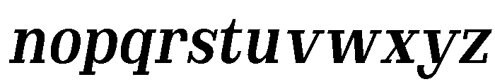 Brimonta Bold Condensed Slant Font LOWERCASE