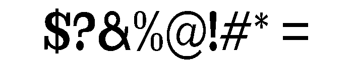 Brimonta Bold Condensed Font OTHER CHARS