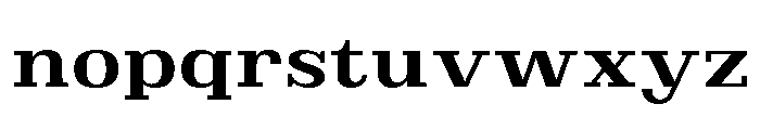 Brimonta Bold Expanded Font LOWERCASE