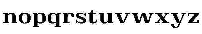 Brimonta Bold Semi Expanded Font LOWERCASE
