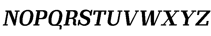 Brimonta Bold SemiCond Slant Font UPPERCASE