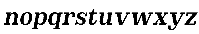 Brimonta Bold SemiCond Slant Font LOWERCASE