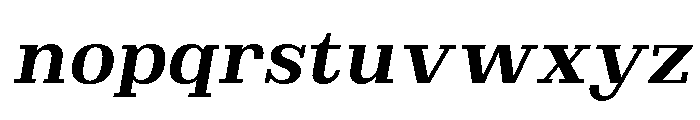 Brimonta Bold Slant Font LOWERCASE