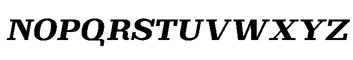 Brimonta ExtBd SemExp Slant Font UPPERCASE