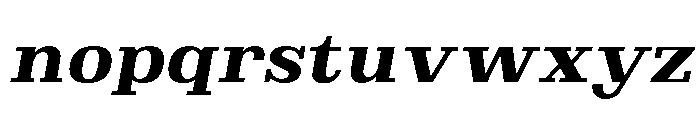 Brimonta ExtBd SemExp Slant Font LOWERCASE
