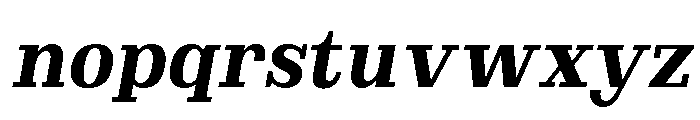 Brimonta ExtBd SemiCond Slant Font LOWERCASE