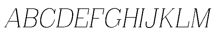 Brimonta ExtLt SemiCond Slant Font UPPERCASE