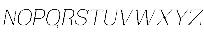Brimonta ExtLt SemiCond Slant Font UPPERCASE