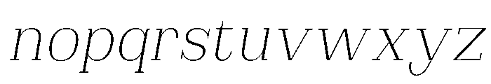 Brimonta ExtLt SemiCond Slant Font LOWERCASE