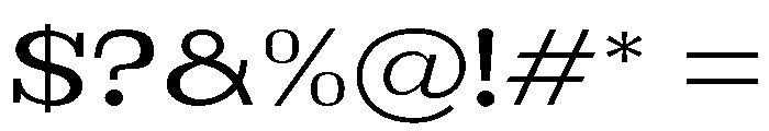 Brimonta Medium Expanded Font OTHER CHARS