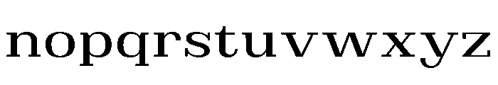 Brimonta Medium Expanded Font LOWERCASE