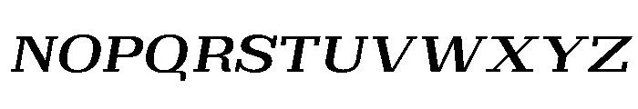Brimonta SemBd Exp Slant Font UPPERCASE