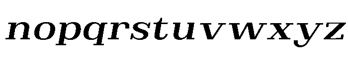 Brimonta SemBd Exp Slant Font LOWERCASE