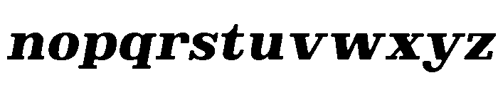 Brimonta Soft Black Italic Font LOWERCASE