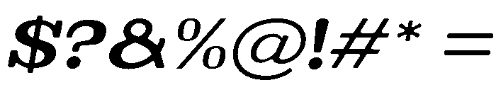 Brimonta Soft Bold Exp Ita Font OTHER CHARS