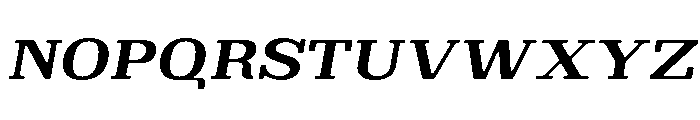 Brimonta Soft Bold Exp Ita Font UPPERCASE