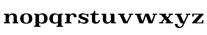 Brimonta Soft Bold Expanded Font LOWERCASE