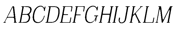 Brimonta Soft Light Cond Ita Font UPPERCASE