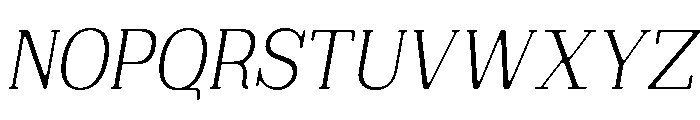 Brimonta Soft Light Cond Ita Font UPPERCASE