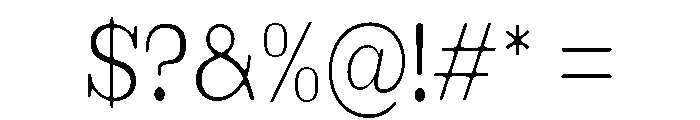 Brimonta Soft Light Condensed Font OTHER CHARS