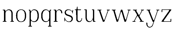 Brimonta Soft Light Condensed Font LOWERCASE