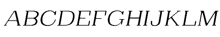 Brimonta Soft Light Exp Ita Font UPPERCASE