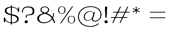 Brimonta Soft Light Expanded Font OTHER CHARS