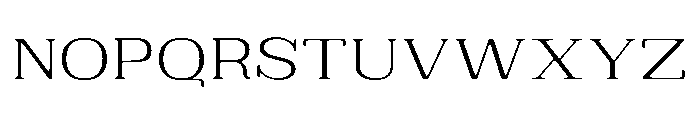Brimonta Soft Light Expanded Font UPPERCASE