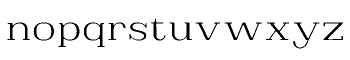 Brimonta Soft Light Expanded Font LOWERCASE