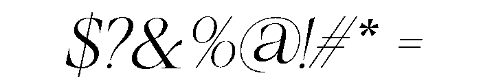 Brimula Oblique Font OTHER CHARS