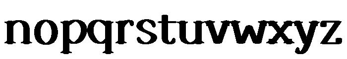 Brindle Hour Regular Font LOWERCASE