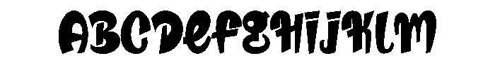 Bring Noted Font UPPERCASE