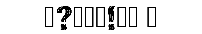Briny Regular Font OTHER CHARS