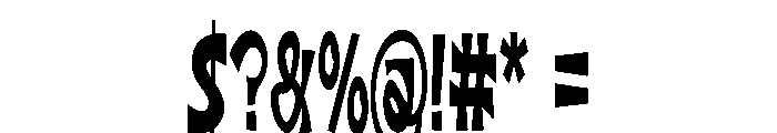 Brisck Condensed Font OTHER CHARS