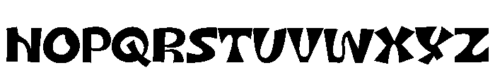 Brisck Font UPPERCASE