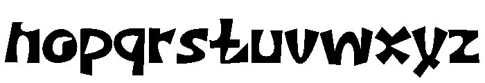 Brisck Font LOWERCASE