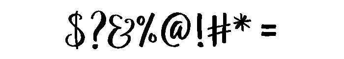 Brisella Script Font OTHER CHARS