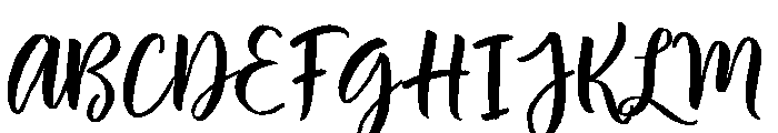 Brisella Script Font UPPERCASE